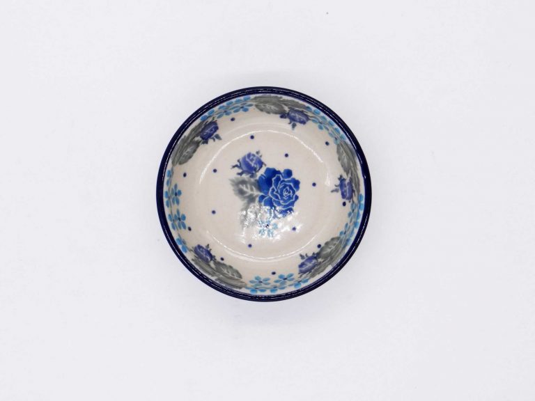 Miseczka mini Niebieskie róże, ceramika Bolesławiec