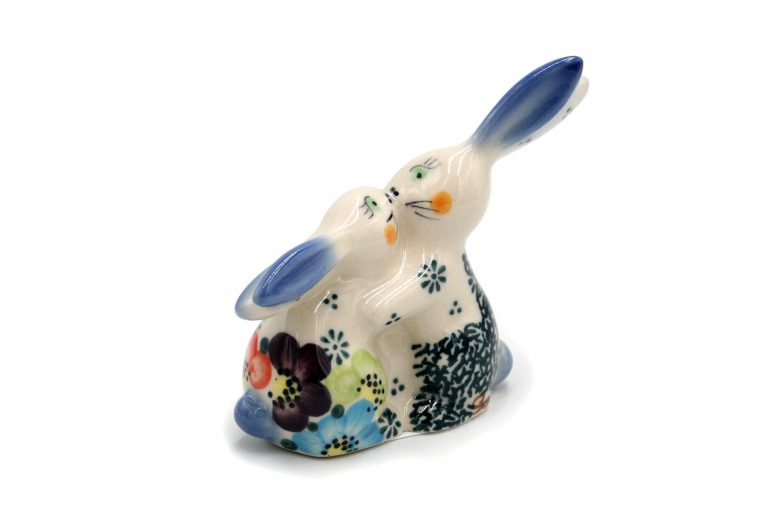 Wielkanoc Zajaczki wielkanocne Kolorowe Kwiaty Ceramika Boleslawiec 2