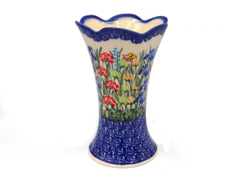 Ceramika Boleslawiec wazon Boleslawiec laka kwiaty