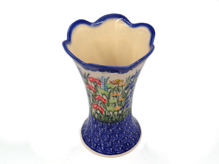 Ceramika Boleslawiec wazon Boleslawiec laka kwiaty I