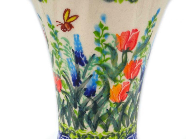 Ceramika Boleslawiec wazon Boleslawiec tulipany II