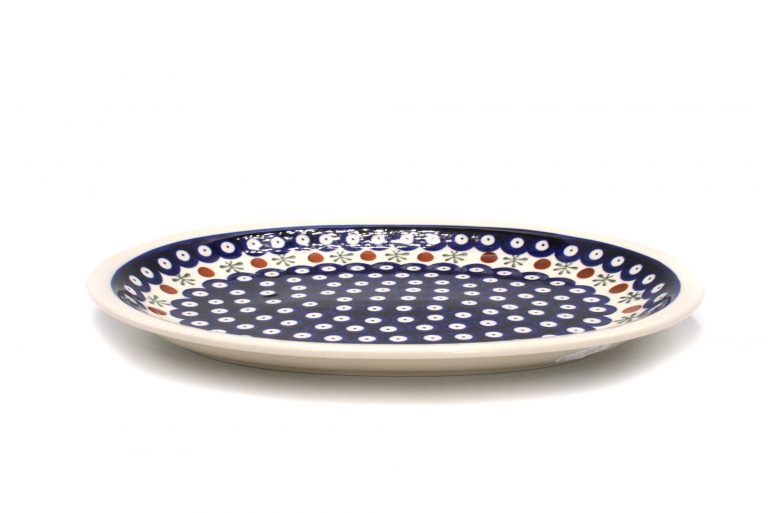 Medium platter Dot and olive, Ceramika Boleslawiec