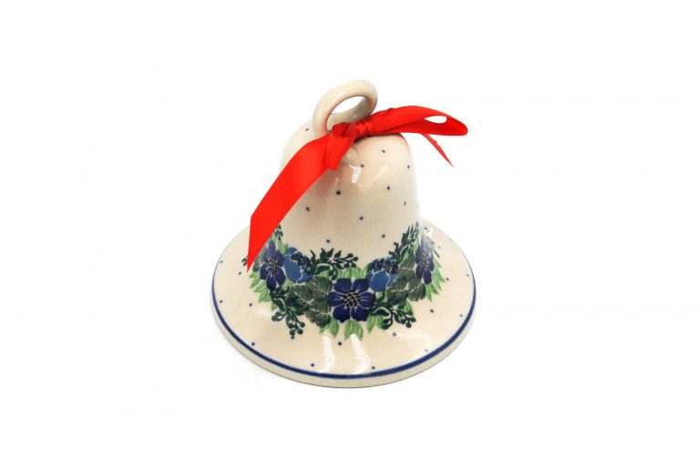 Bell Blue Roses and Flowers, Boleslawiec Ceramics