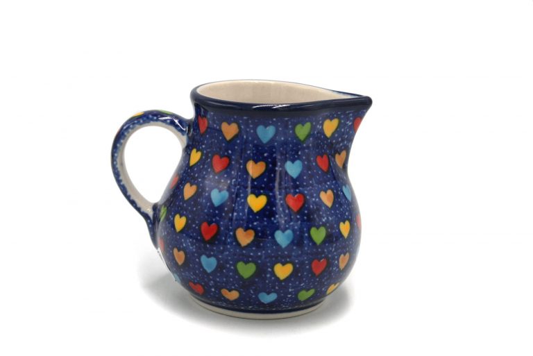 Colorful Hearts Creamer, Ceramika Boleslawiec