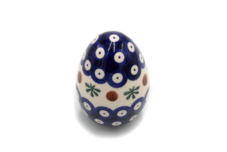 Medium Egg Dot I Olive, Ceramika Boleslawiec
