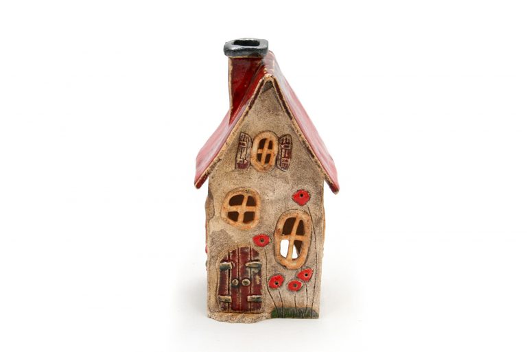Domek ceramiczny na swieczke – Czerwony dach Arpeggio