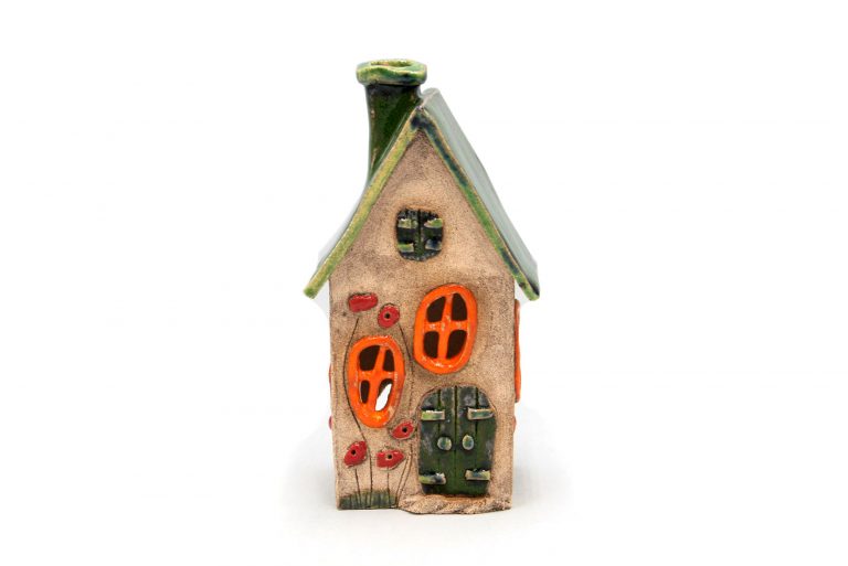 Domek ceramiczny na swieczke – Zielony dach 2 Arpeggio