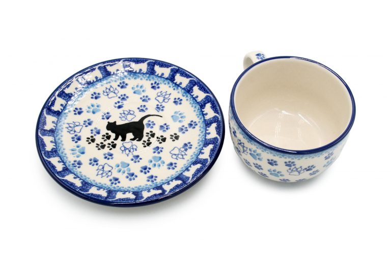 Cats cup, Boleslawiec Ceramics
