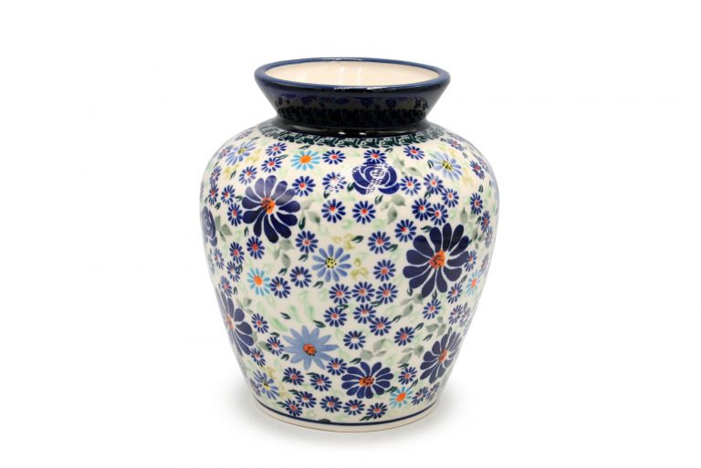 789 Duzy wazon Niebieska Laka Ceramika Boleslawiec
