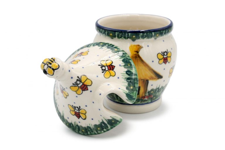 Honey Hive Container with Bees, Ceramics Boleslawiec