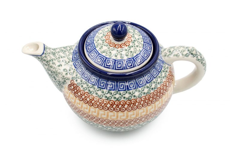 Teapot, Andalusian pattern, Boleslawiec Ceramics