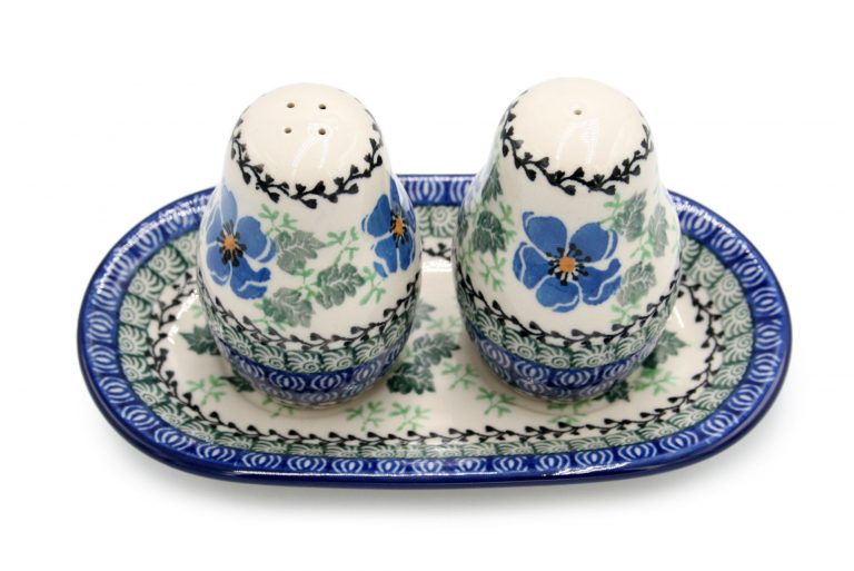 Blue Flowers Spice Set, Boleslawiec Ceramics