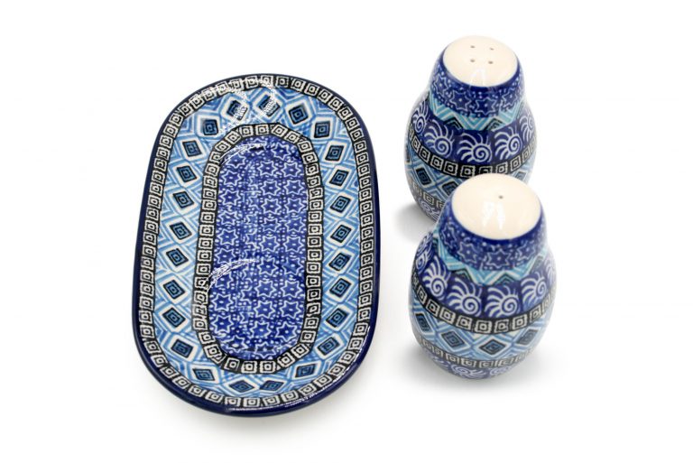 131 Zestaw do przypraw wzor Arabski Ceramika Boleslawiec 2