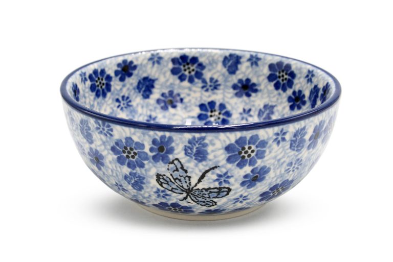 Small bowl Sapphire Dragonfly, Ceramika Boleslawiec