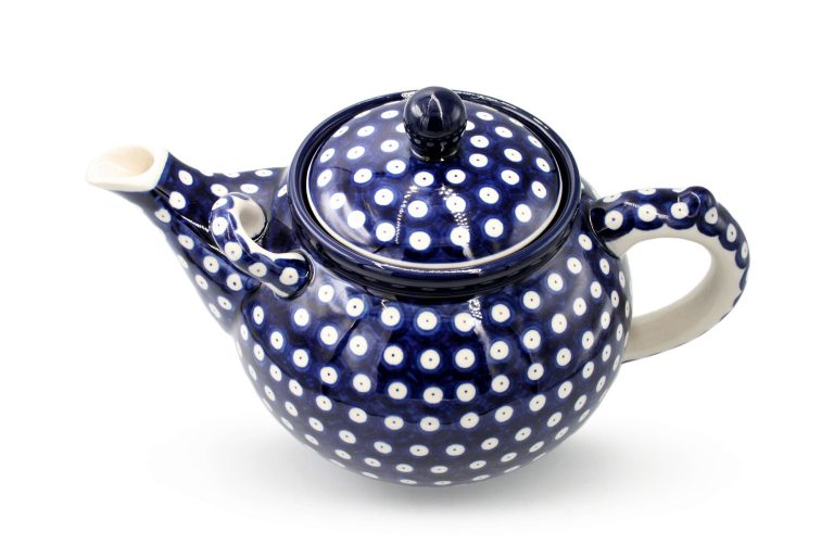 Extra large kettle Kropki – 2.5 l, Ceramika Boleslawiec