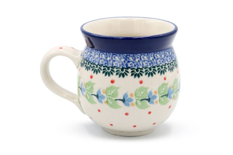 Medium barrel mug Hearts and Flowers, Ceramika Boleslawiec