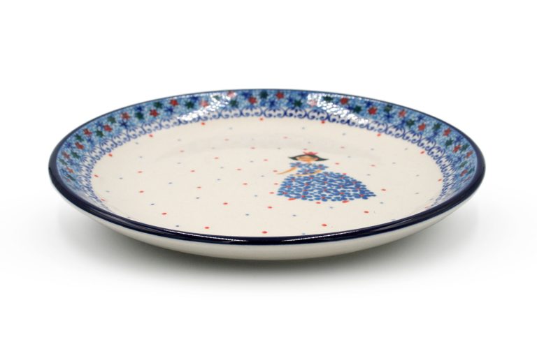 Blue Princess breakfast plate, Ceramics Boleslawiec