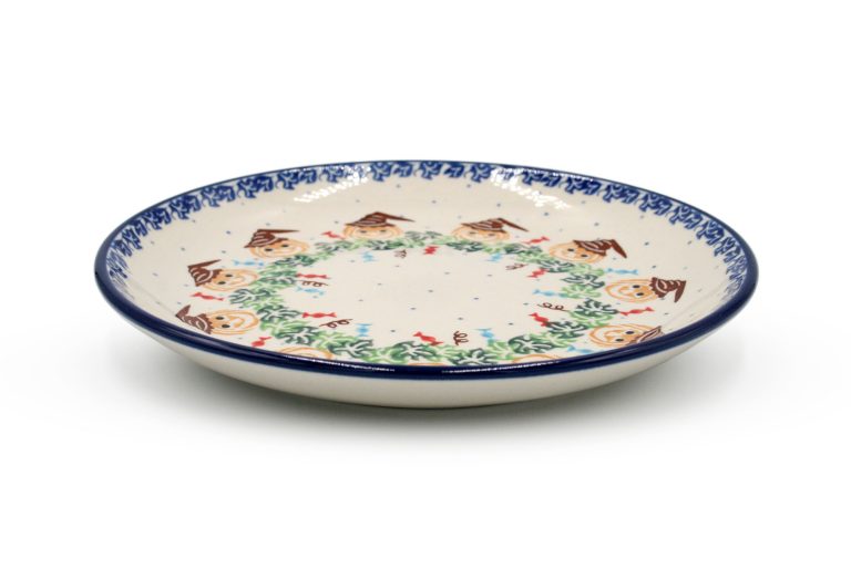 Breakfast plate, Halloween pattern, Ceramika Boleslawiec
