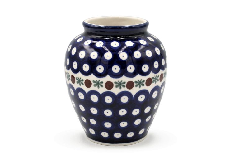Dot and Olive vase, Ceramika Boleslawiec