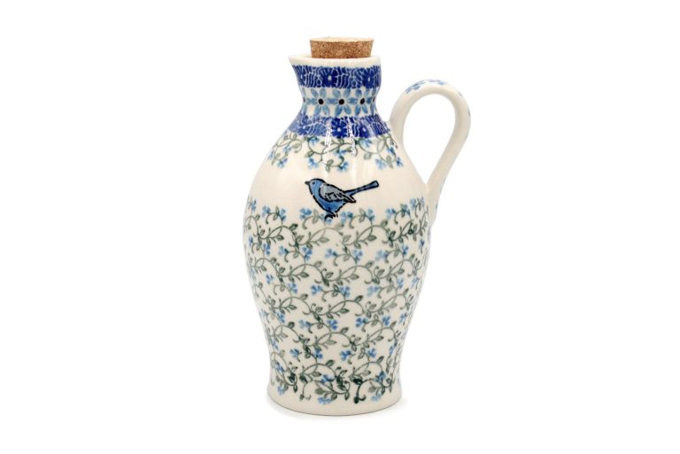 Bottle with Bird, Ceramics Boleslawiec