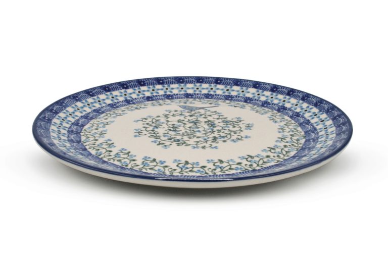 Dinner plate, pattern with Bird, Boleslawiec Ceramics