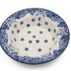 Elegant Flowers soup plate, Ceramika Boleslawiec