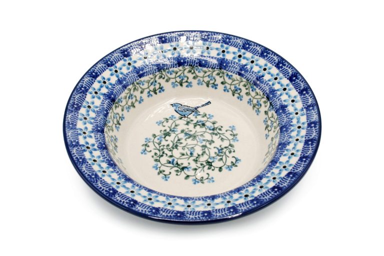 Soup plate with Bird, Boleslawiec Ceramics