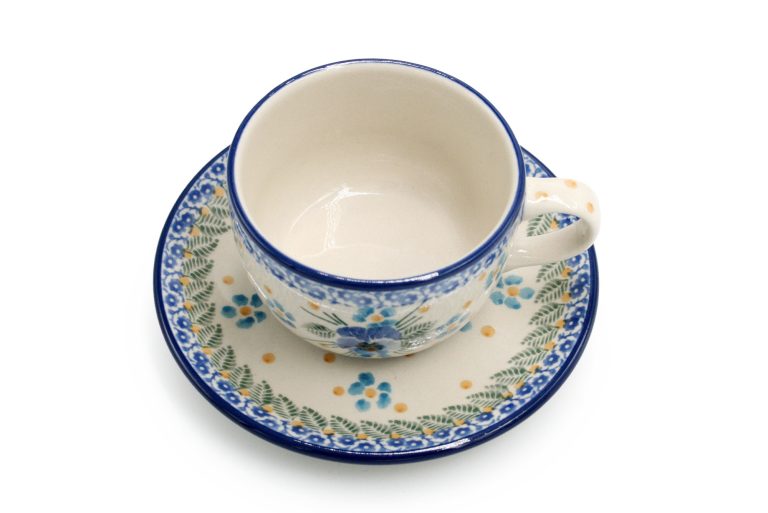 Bright Bratki cup, Ceramika Boleslawiec