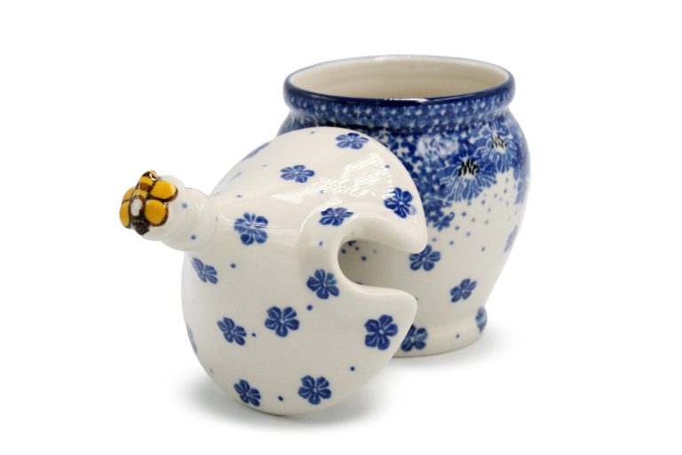 Honey container Elegant Flowers, Ceramika Boleslawiec