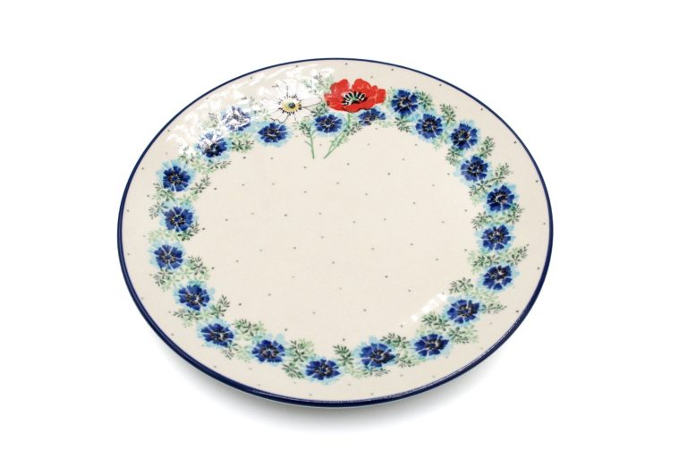 Poppy and Daisy dinner plate, Ceramika Boleslawiec