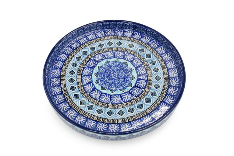 Platter with rim, Arabian pattern, Boleslawiec Ceramics