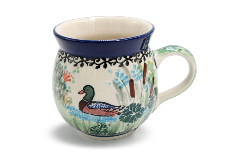 Barrel mug medium Duck, Ceramika Boleslawiec