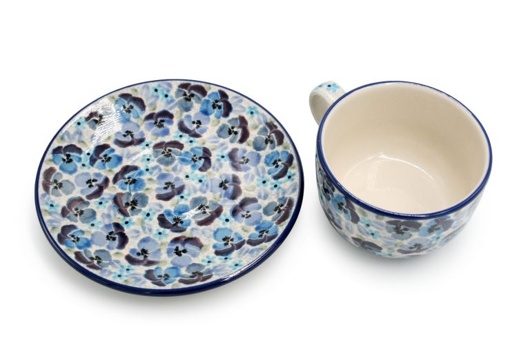 Blue Bratki cup, Ceramika Boleslawiec