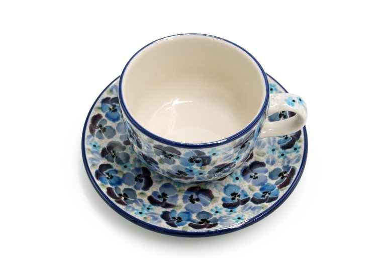 Blue Bratki cup, Ceramika Boleslawiec