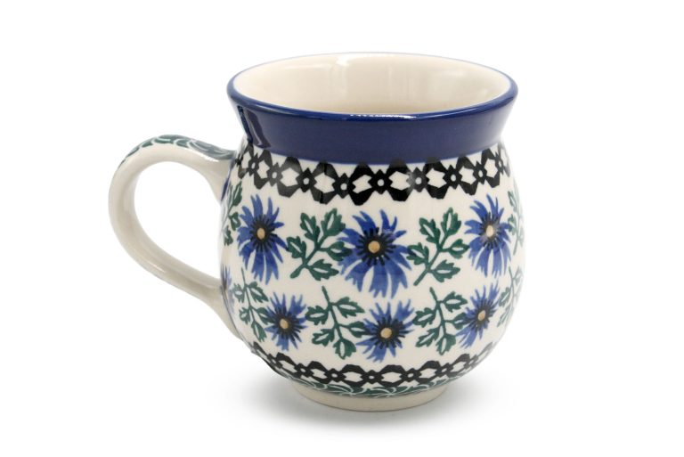 Medium barrel mug Edelweiss, Ceramika Boleslawiec