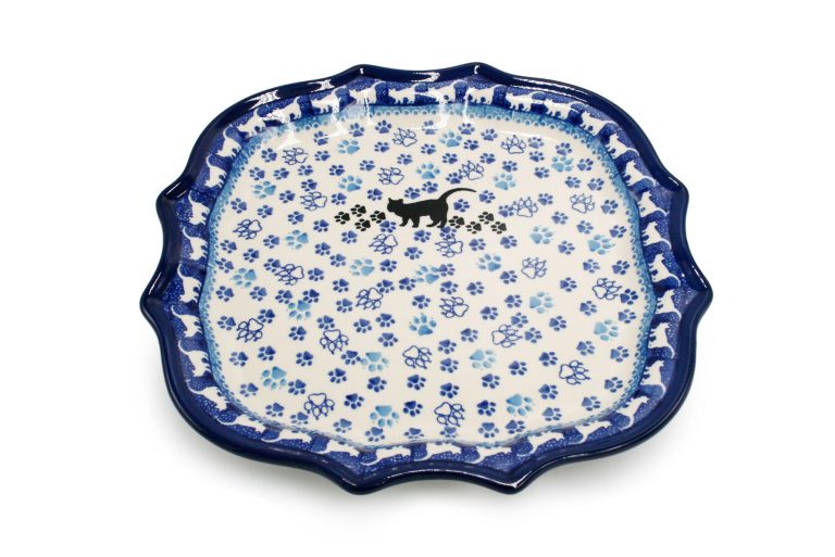 Large platter Koty, Ceramika Boleslawiec