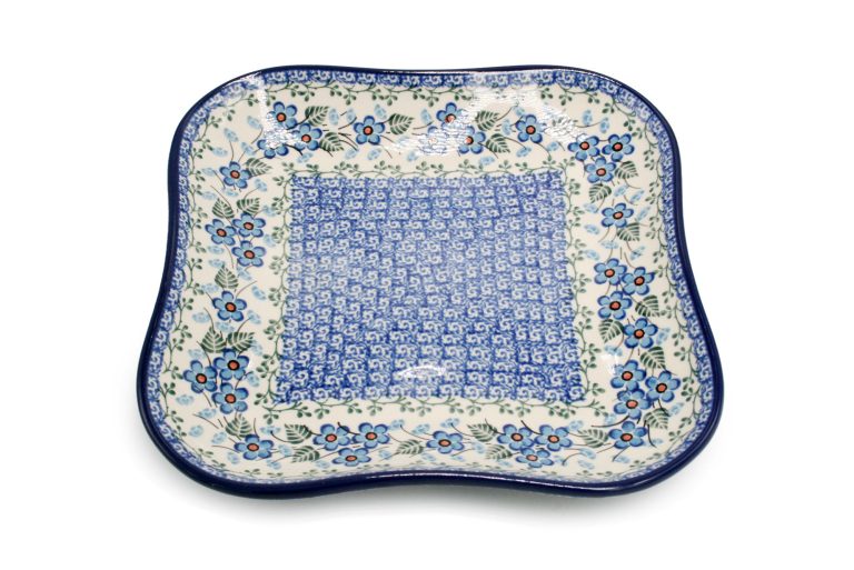 Elegant platter Lobelia, Ceramika Boleslawiec