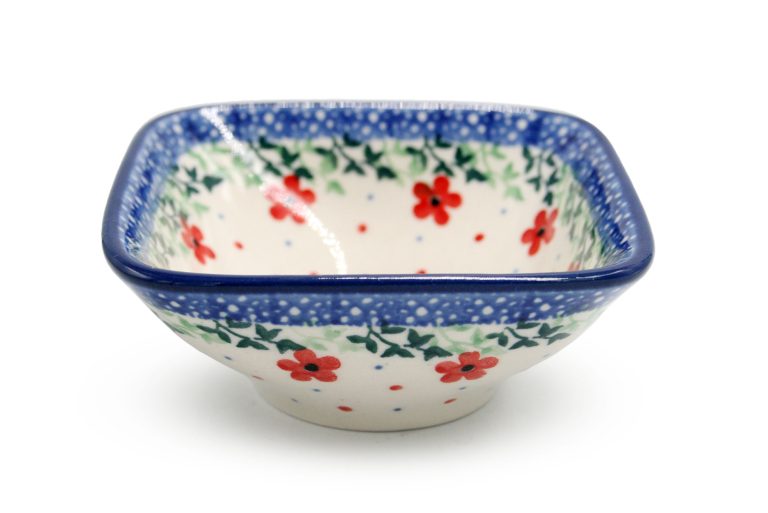 Bowl for soy sauce, wasabi or ginger Mr. and Mrs. Bears, Ceramika Boleslawiec
