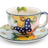 Unique Butterfly in Dots teacup, Ceramics Boleslawiec