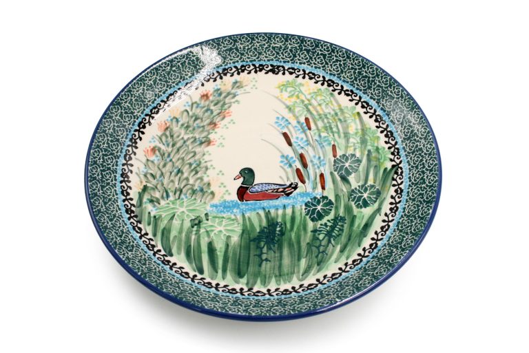 Duck Duck hanging plate, Boleslawiec Ceramics