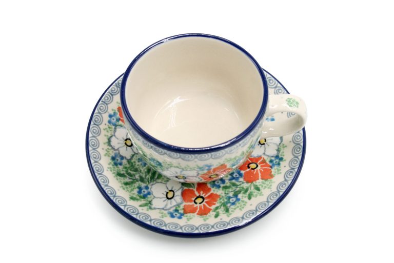 Cup, Floral Delicate pattern, Boleslawiec Ceramics