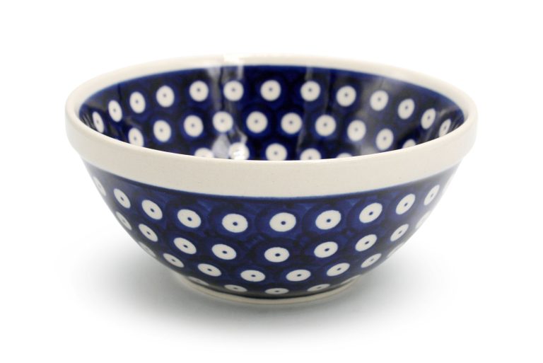 Small bowl with rim Kropki, Ceramika Bolesławiec