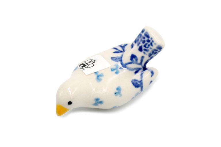 Saucer – bird for chopsticks Sapphire Flowers, Ceramika Boleslawiec