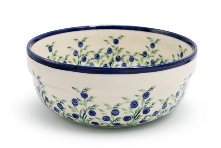 Bowl with a rim large Berry Ceramics Boleslawiec