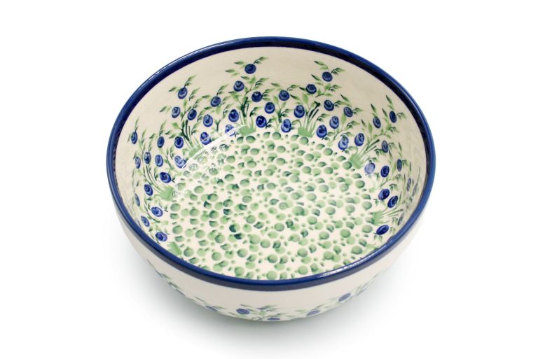 Bowl with a rim large Berry Ceramics Boleslawiec