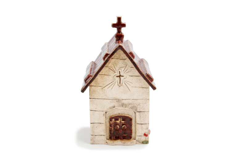 Ceramiczna kapliczka – Brązowy dach 2