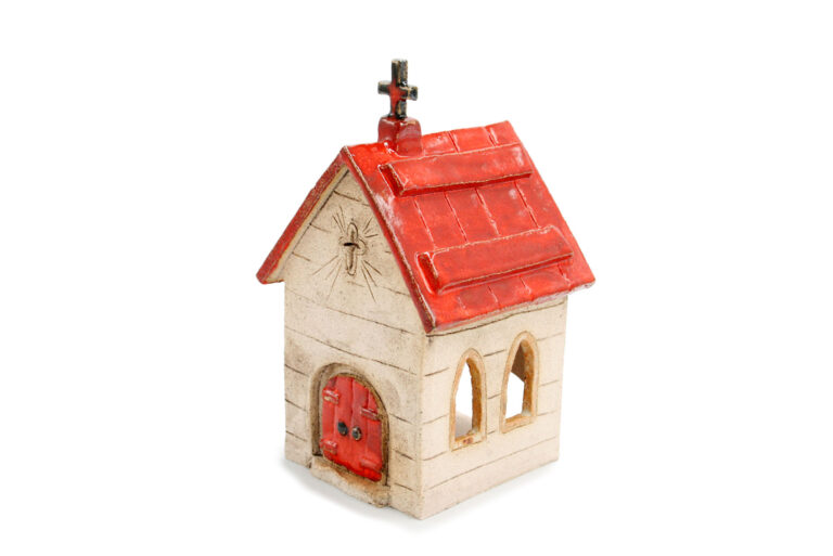 Ceramic shrine – Red roof 3