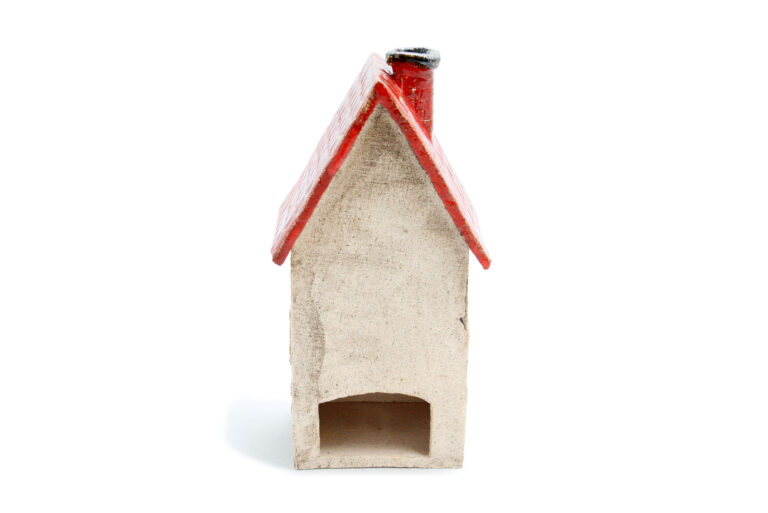 Domek ceramiczny na świeczkę – Czerwony dach 6