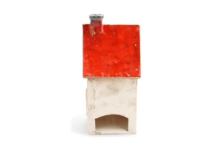 Domek ceramiczny na świeczkę – Czerwony dach 7