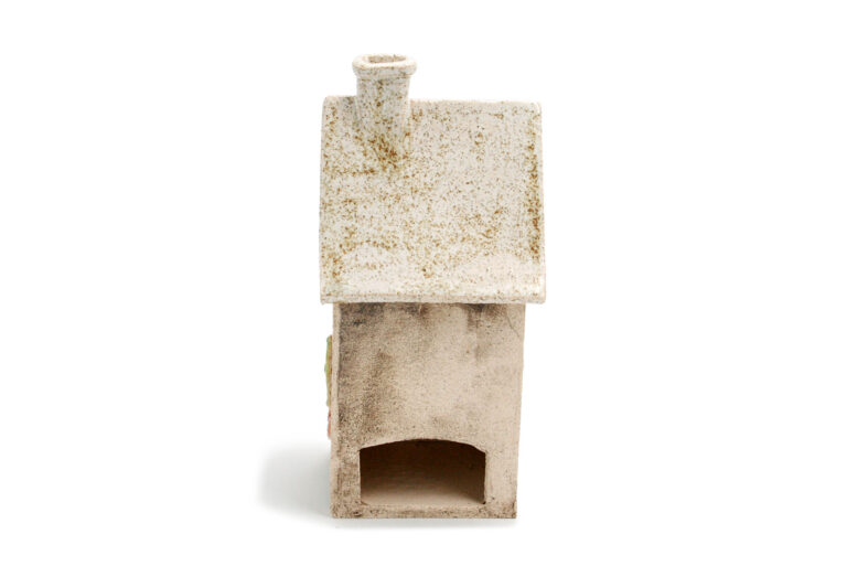 Domek ceramiczny na świeczkę – Jasny dach
